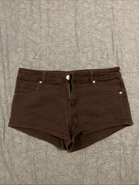 H&M Dark Brown High Waist Women's Shorts